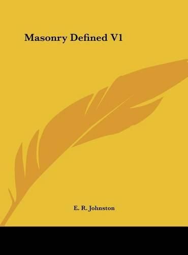 Masonry Defined V1