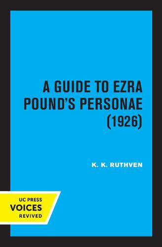 Cover image for A Guide to Ezra Pound's Personae (1926)