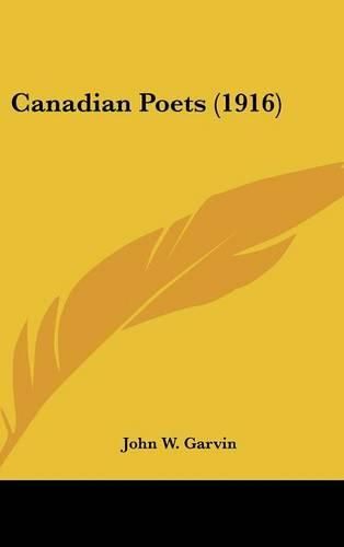 Cover image for Canadian Poets (1916)