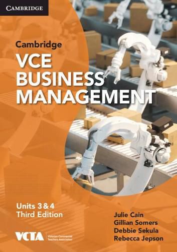 Cover image for Cambridge VCE Business Management Units 3&4