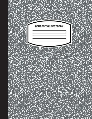 Cover image for Classic Composition Notebook: (8.5x11) Wide Ruled Lined Paper Notebook Journal (Charcoal Gray) (Notebook for Kids, Teens, Students, Adults) Back to School and Writing Notes