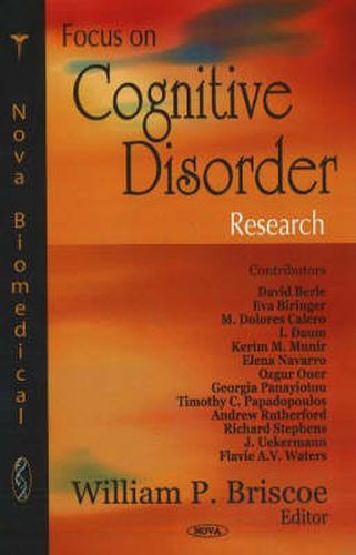 Cover image for Focus on Cognitive Disorder Research