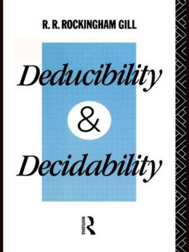 Cover image for Deducibility and Decidability