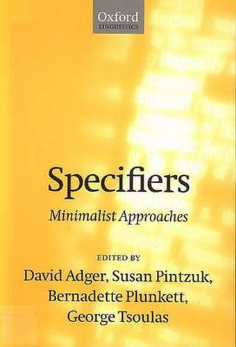 Cover image for Specifiers: Minimalist Approaches