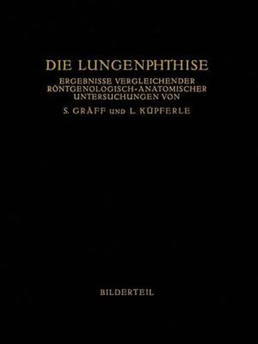 Cover image for Die Lungenphthise: Ergebnisse Vergleichender Roentgenologisch-Anatomischer Untersuchungen
