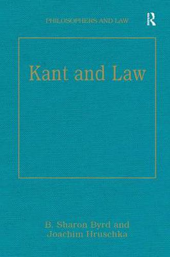 Cover image for Kant and Law