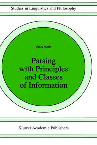 Cover image for Parsing with Principles and Classes of Information
