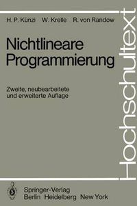 Cover image for Nichtlineare Programmierung