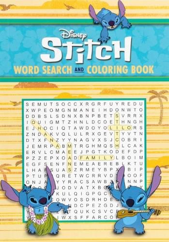 Cover image for Disney Stitch Word Search and Coloring Book