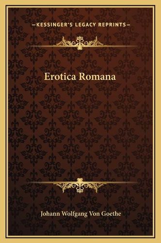 Cover image for Erotica Romana