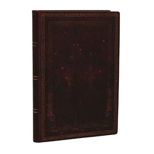 Cover image for Black Moroccan Bold Mini Unlined Softcover Flexi Journal (240 pages)