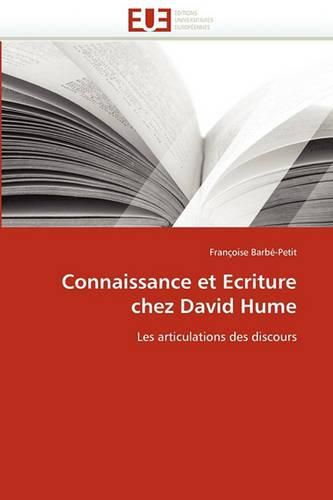 Cover image for Connaissance Et Ecriture Chez David Hume