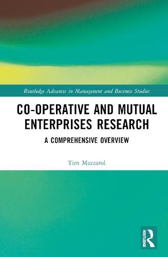 Cover image for Co-operative and Mutual Enterprises Research