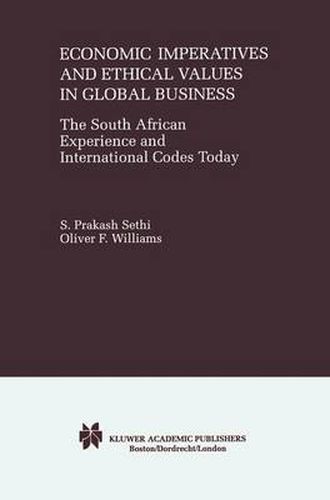 Cover image for Economic Imperatives and Ethical Values in Global Business: The South African Experience and International Codes Today