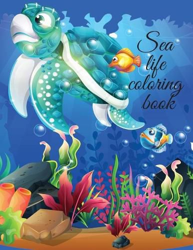 Cover image for Sea life coloring book