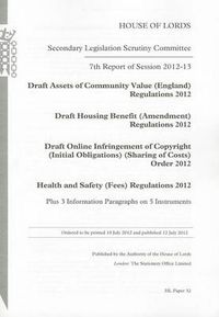 Cover image for 7th report of session 2012-13