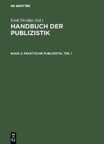 Cover image for Praktische Publizistik, Teil 1