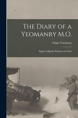 Cover image for The Diary of a Yeomanry M.O.