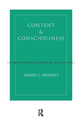 Cover image for Content and Consciousness