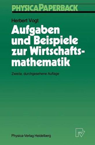 Cover image for Aufgaben und Beispiele zur Wirtschaftsmathematik