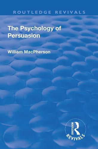 Cover image for Revival: The Psychology of Persuasion (1920)