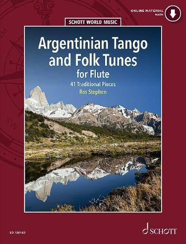 Cover image for Argentinian Tango and Folk Tunes for Flute: 41 Traditional Pieces