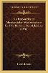 Cover image for Die Reihenfolge in Mundartlichen Worterbuchern Und Die Revision Des Alphabetes (1876)