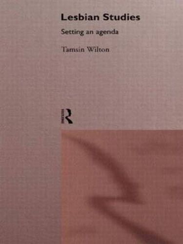 Cover image for Lesbian Studies: Setting an Agenda