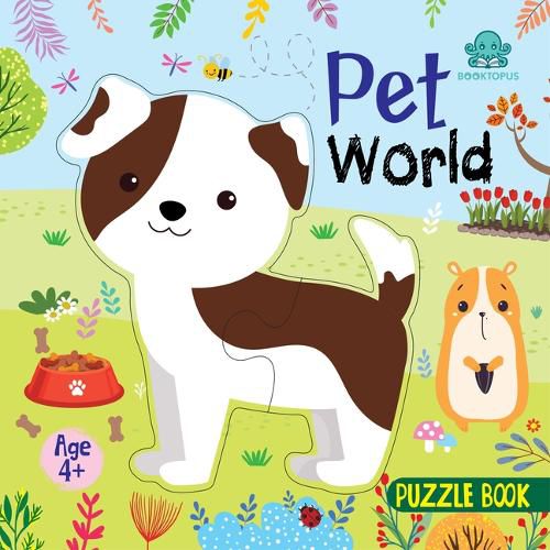 Cover image for Booktopus Square Puzzle Board Book - Pet World Learning Puzzle with Easy Grip Pieces - Educational Toys for Kids 4+ Years - Motor Skills De