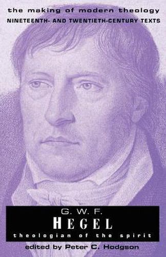 Cover image for G. W. F. Hegel: Theologian of the Spirit