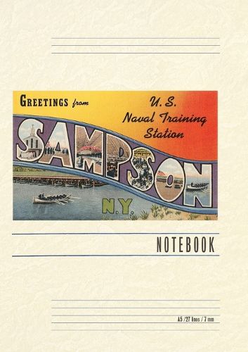 Cover image for Vintage Lined Notebook Greetings from Sampson, New York