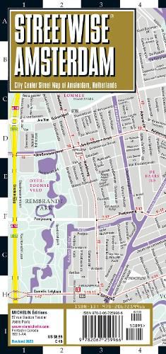 Cover image for Streetwise Amsterdam Map - Laminated City Center Street Map of Amsterdam, Netherlands