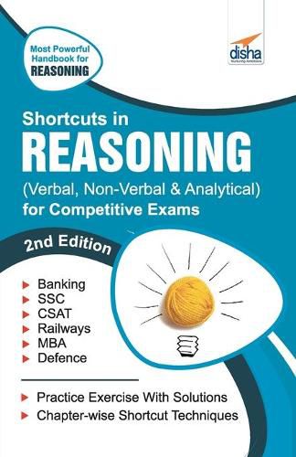 Cover image for Shortcuts in Reasoning (Verbal, Non-Verbal, Analytical & Critical) for Competitive Exams