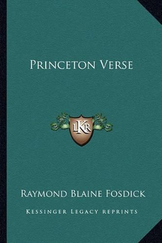 Cover image for Princeton Verse