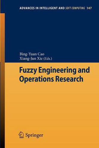 Cover image for Fuzzy Engineering and Operations Research