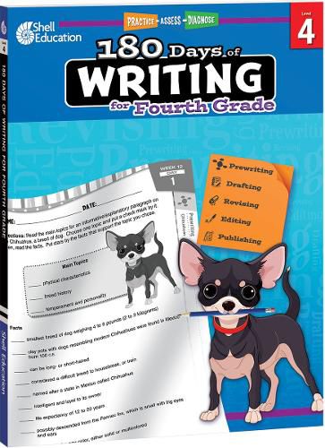 Cover image for 180 Days of Writing for Fourth Grade: Practice, Assess, Diagnose