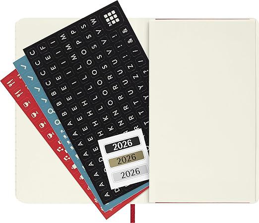 Scarlet Softcover Pocket Daily 2026 Moleskine Diary