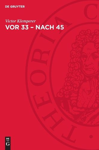 Cover image for Vor 33 - nach 45