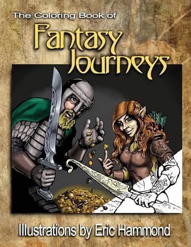 Cover image for The Coloring Book of Fantasy Journeys