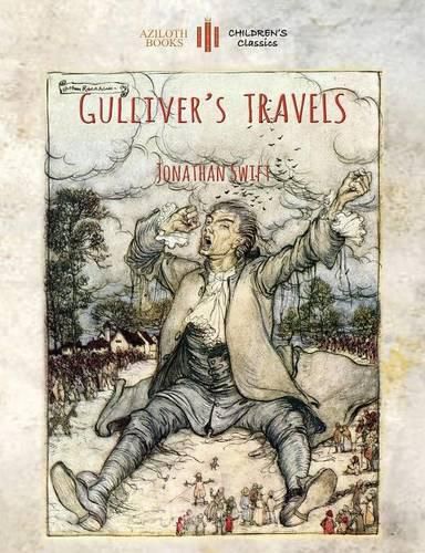 Cover image for Gulliver's Travels: Unabridged & Enhanced with 12 Colour Plates and 78 Line Drawings (Aziloth Books)