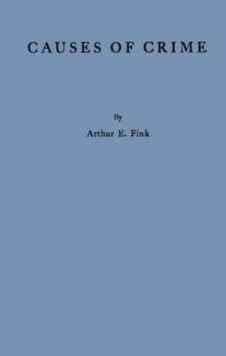 Cover image for Causes of Crime