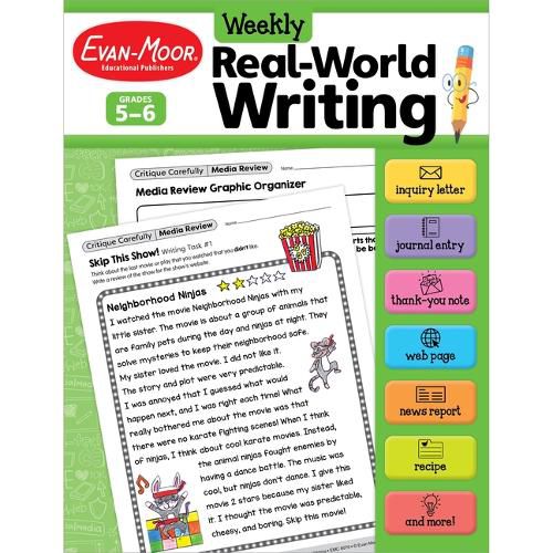 Cover image for Weekly Real-World Writing, Grades 5-6