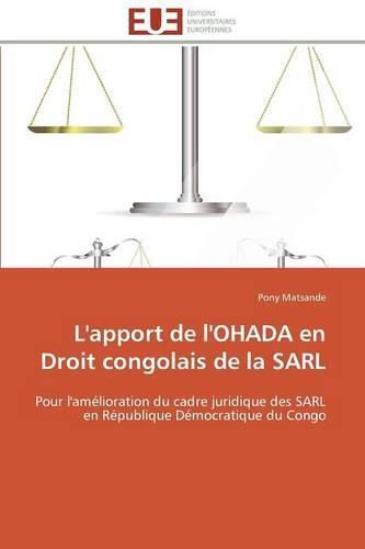 Cover image for L'Apport de l'Ohada En Droit Congolais de la Sarl