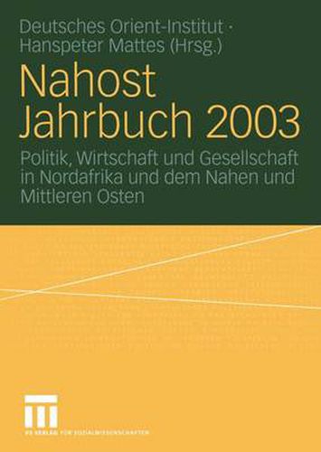 Cover image for Nahost Jahrbuch