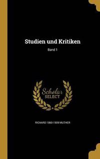 Cover image for Studien Und Kritiken; Band 1