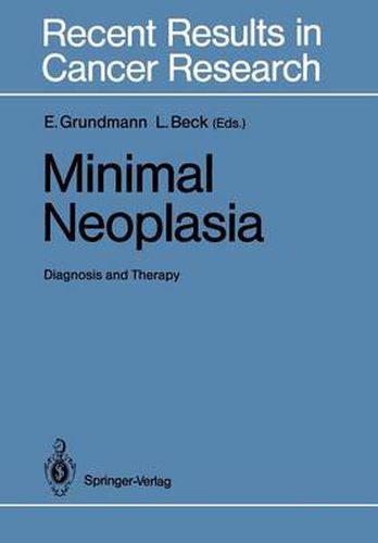 Cover image for Minimal Neoplasia: Diagnosis and Therapy