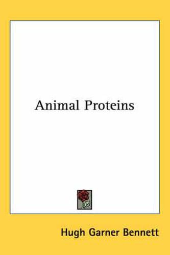 Cover image for Animal Proteins