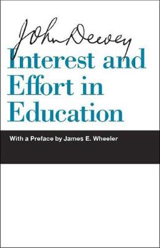 Cover image for Interest and Effort in Education
