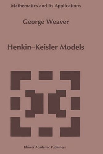 Cover image for Henkin-Keisler Models