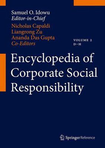 Cover image for Encyclopedia of Corporate Social Responsibility